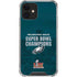 NFL Philadelphia Eagles Super Bowl LIX Champions iPhone 12 Clear Case